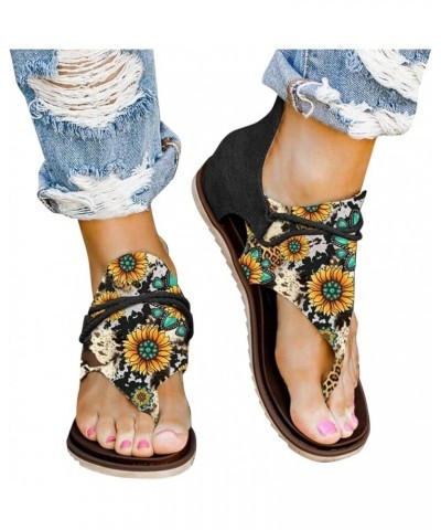 Sandals for Women Casual Summer Platform Buckle Strap Open Toe Sandals Non-Slip Wedges Beach Travel Shoes Dressy Summer Flip ...