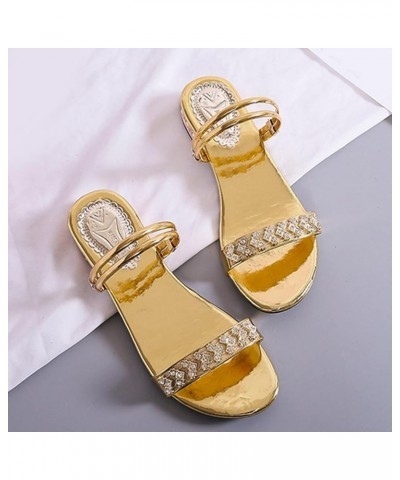 Size Slippers and Casual Low Fashion Large Heel Rhinestone Summer Fashion Spring Women Women's Slipper Slippers for Women Har...