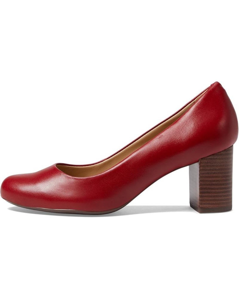 Women's Leather Made in Brazil Midtown Pump Campari Nappa $43.54 Pumps