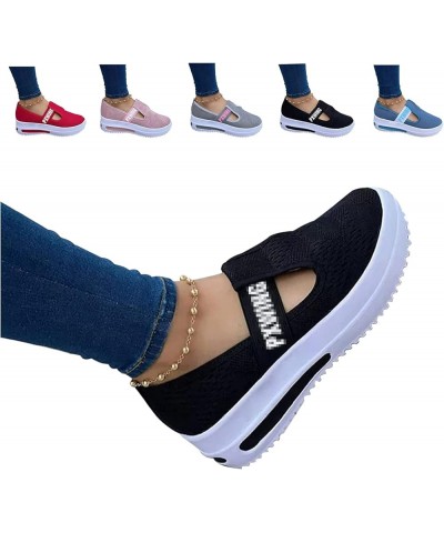 Spring Sneakers Women Casual Breathable Sport Shoes Fashion, Women's Casual Platform Flat Comfort Breathable Canvas Walking S...