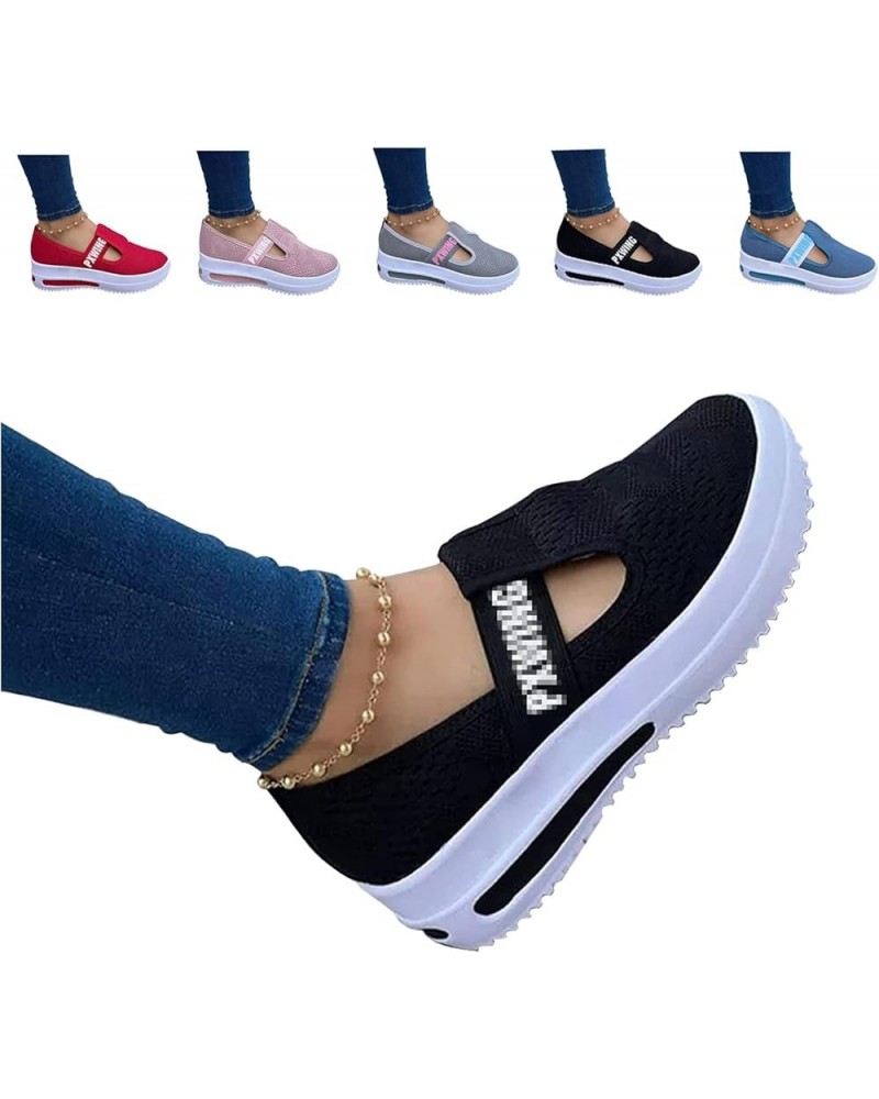 Spring Sneakers Women Casual Breathable Sport Shoes Fashion, Women's Casual Platform Flat Comfort Breathable Canvas Walking S...