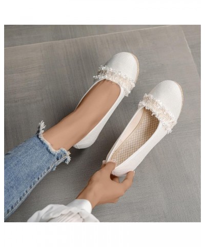 Espadrilles Sandals for Women Dressy Summer Wedge Closed Toe Sandals Heels Casual Comfort Pull On Walking Sandals Dress Shoes...