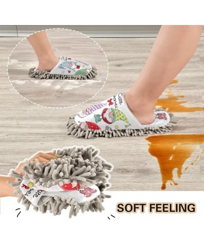 Unisex Fuzzy Slippers, Cozy Floor Dusting Cleaning Mop Shoes for Men Women M-L Multi 17 $13.74 Slippers