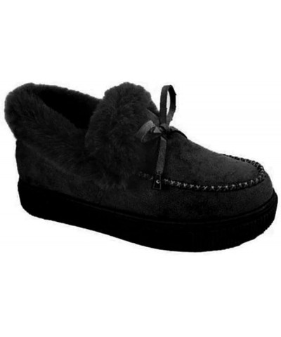 Winter Boots For Women 2022 Trendy Fluffy Fuzzy Ankle Boots Soft Cozy Outdoor Casual Sneaker Walking Shoes Black $15.24 Fashi...