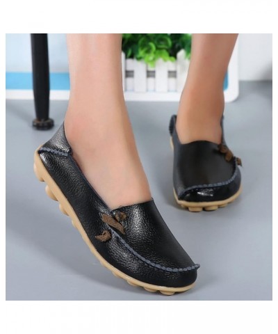 Fashion Womens Breathable Lace Up Shoes Casual Shoes Wedges for Women Formal Black $12.48 Athletic Shoes