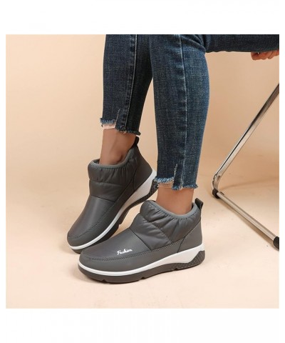 Black Winter Boots for Women Wide Calf Snow Boot Wide Width Women Womens Waterproof Boots Winter Low Heel Winter Dress Boots ...