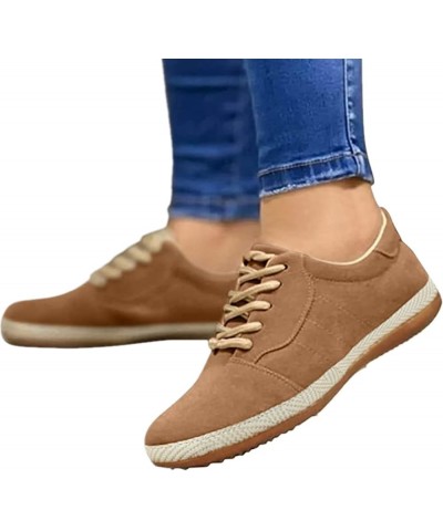 Sneakers for Women Slip On Low Top Casual Walking Shoes Dressy Summer Fashion Comfort Non Slip Flats Loafers Brown $11.72 Loa...