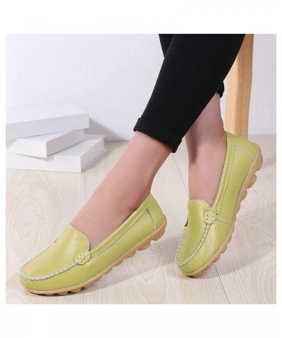 Women's Classic Closed Toe Kitten Heel Pumps Party Low Heeled Casual Shoes for Girls Green $12.98 Flats