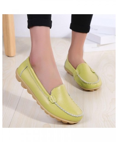 Women's Classic Closed Toe Kitten Heel Pumps Party Low Heeled Casual Shoes for Girls Green $12.98 Flats