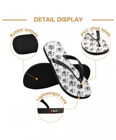 Messy Dog Paw Flops Slip Sandals for Women Men, Beach Shoes Casual Thong Sandal804 $12.64 Sandals