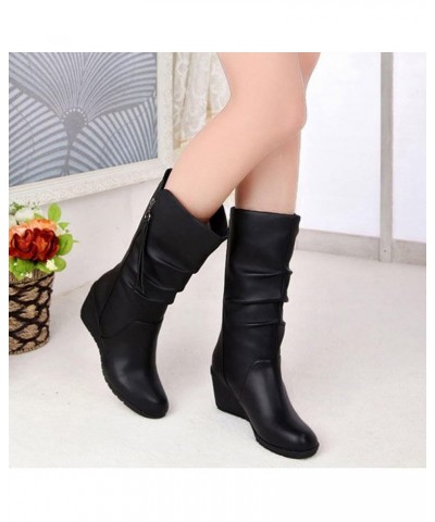 Fall Knee High Boots Wide Calf White Knee High Boots Wide Leg Square Toed Western Boots Women Wide Calf Womens Leather Knee H...