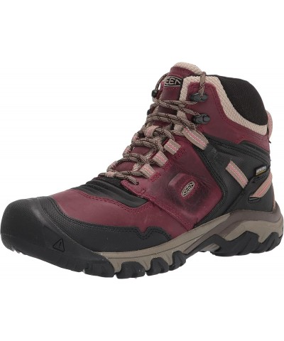 womens Ridge Flex Waterproof Boot Rhubarb/Black $39.21 Outdoor Shoes