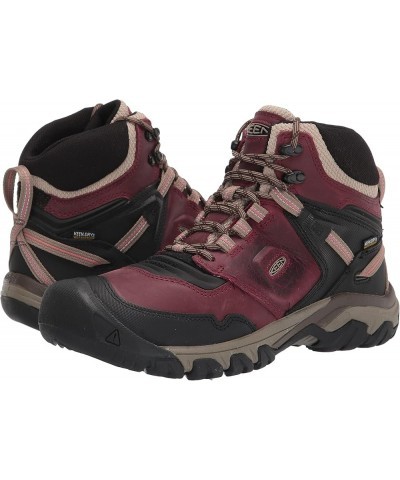 womens Ridge Flex Waterproof Boot Rhubarb/Black $39.21 Outdoor Shoes