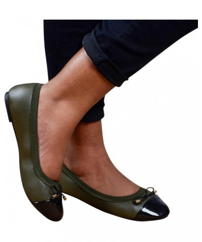 Business Casual Shoes for Women, Pumps Shoes Women, Chunky Heels for Women Slip on Shoes Women Flat Leather Loafer Casual Com...