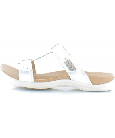 Rubey Slide Women's Comfort Sandal White/Pewter $26.51 Sandals