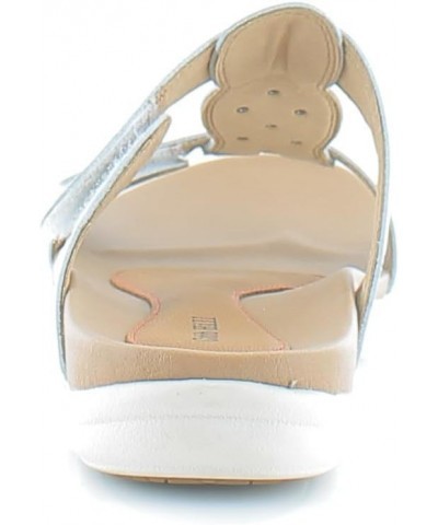 Rubey Slide Women's Comfort Sandal White/Pewter $26.51 Sandals