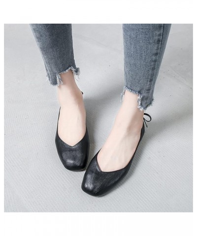 Women Ballerinas, Dolly Shoes Flat Single Shoes Casual Square Toe Women's Shoes for Ultimate Comfort,C,37 41 C $20.81 Flats