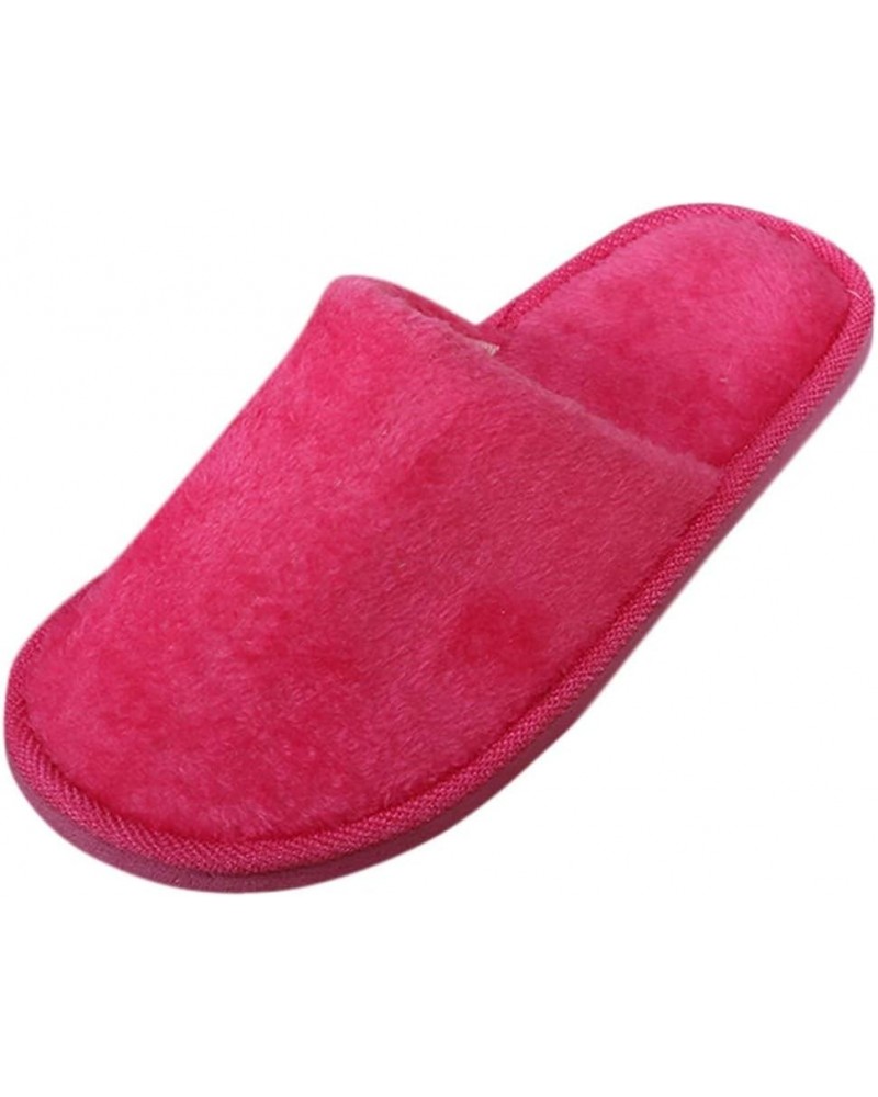 Cozy Sports Slippers for Women Men Ballerina Couple's Winter Indoor Plus Velvet Moccasins Crib House Shoes Pink $9.86 Slippers