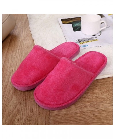 Cozy Sports Slippers for Women Men Ballerina Couple's Winter Indoor Plus Velvet Moccasins Crib House Shoes Pink $9.86 Slippers