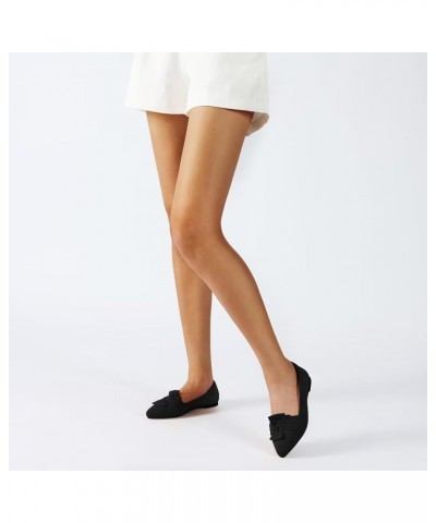 Women's Flats Dressy Pointed Toe Comfortable Bowknot Ballet Flats Shoes Black White $20.58 Flats