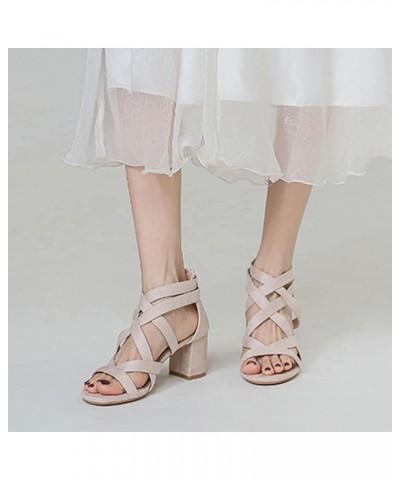 Womens Sandals Adjustable Ankle Buckle Dress Sandals Footbed Arch Support Flat Sandals Black Sandals Women Beige $16.33 Outdo...