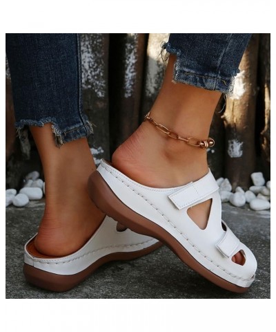 Flip Flop Slippers Women Arch Support Slippers For Teen Women Sandals Comfortable Walking Sandals For Women Comf H-white $15....