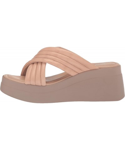 Women's Maz-Italy Platform Sandal Wedge Nude Leather $18.65 Sandals