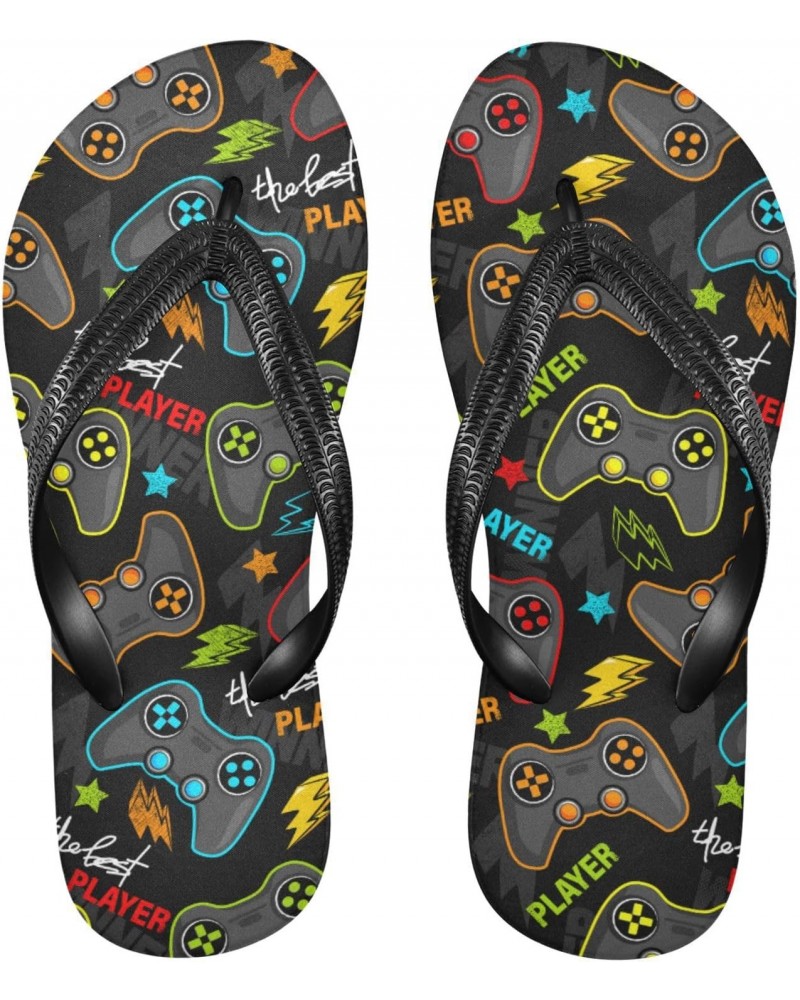 Gamepad Flops Slip Sandals for Women Men, Beach Shoes Casual Thong Sandal155 $13.10 Sandals