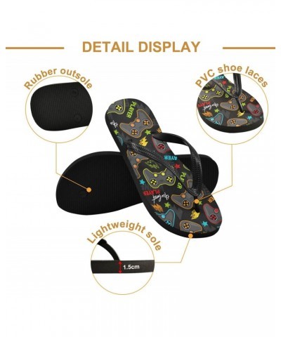 Gamepad Flops Slip Sandals for Women Men, Beach Shoes Casual Thong Sandal155 $13.10 Sandals