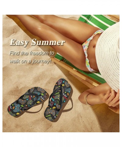 Gamepad Flops Slip Sandals for Women Men, Beach Shoes Casual Thong Sandal155 $13.10 Sandals