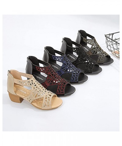 Platform Sandals for Women Open Toe Strappy Lace Up Espadrille Platform Wedges Casual Sandal Beach Flat Shoes 51-ixpyn-gold-b...