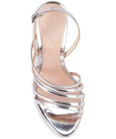 High Heels Summer New Sandals Women's Plus Size Golden Silver Patent Leather-Silver||41 35 Silver $31.16 Sandals