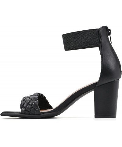 Women's Backer Block Heel Black/Smooth $15.02 Sandals