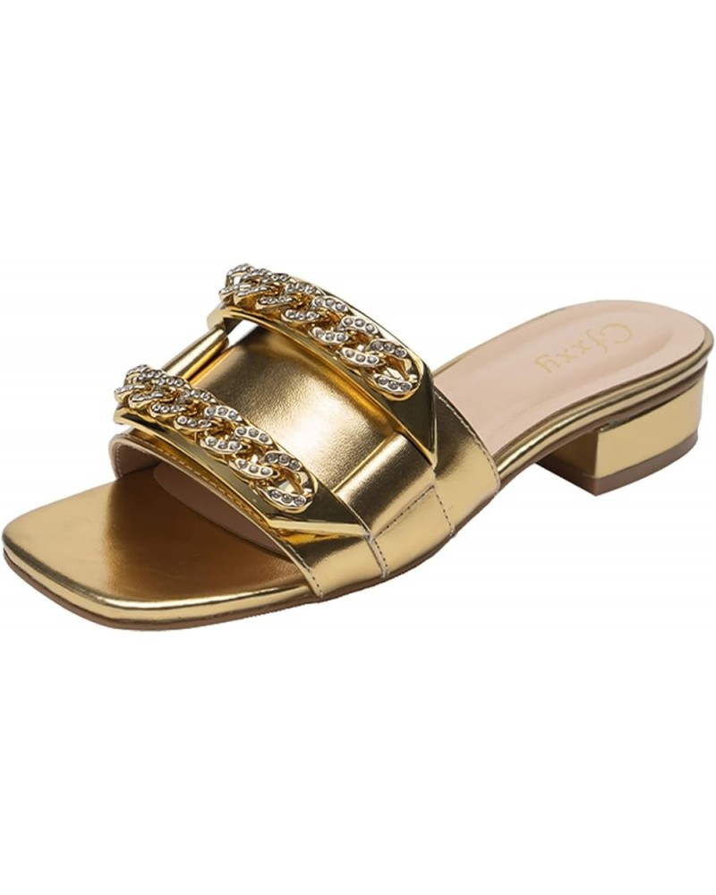 Flip Flop Slippers Women Slides Sandals Women Slides Brown Women Sandals Comfortable Flats Shoes Women Dressy B-gold $10.90 S...