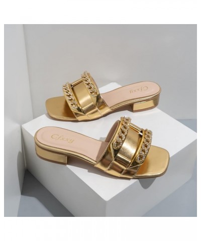 Flip Flop Slippers Women Slides Sandals Women Slides Brown Women Sandals Comfortable Flats Shoes Women Dressy B-gold $10.90 S...