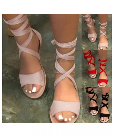 Strappy Sandals For Women Low Heel Casual Womens Sandals Women'S Sandals Wide Width Sandals For Women Strappy Sandals Khaki-i...