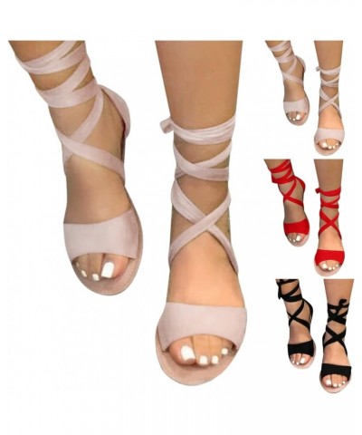 Strappy Sandals For Women Low Heel Casual Womens Sandals Women'S Sandals Wide Width Sandals For Women Strappy Sandals Khaki-i...