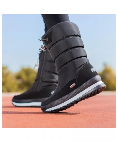 Snow Boots, Platform Winter Boots Thick Fleece, Waterproof Non-Slip Boots, Fashionable Women's Winter Shoes, Warm Fur, Multi-...