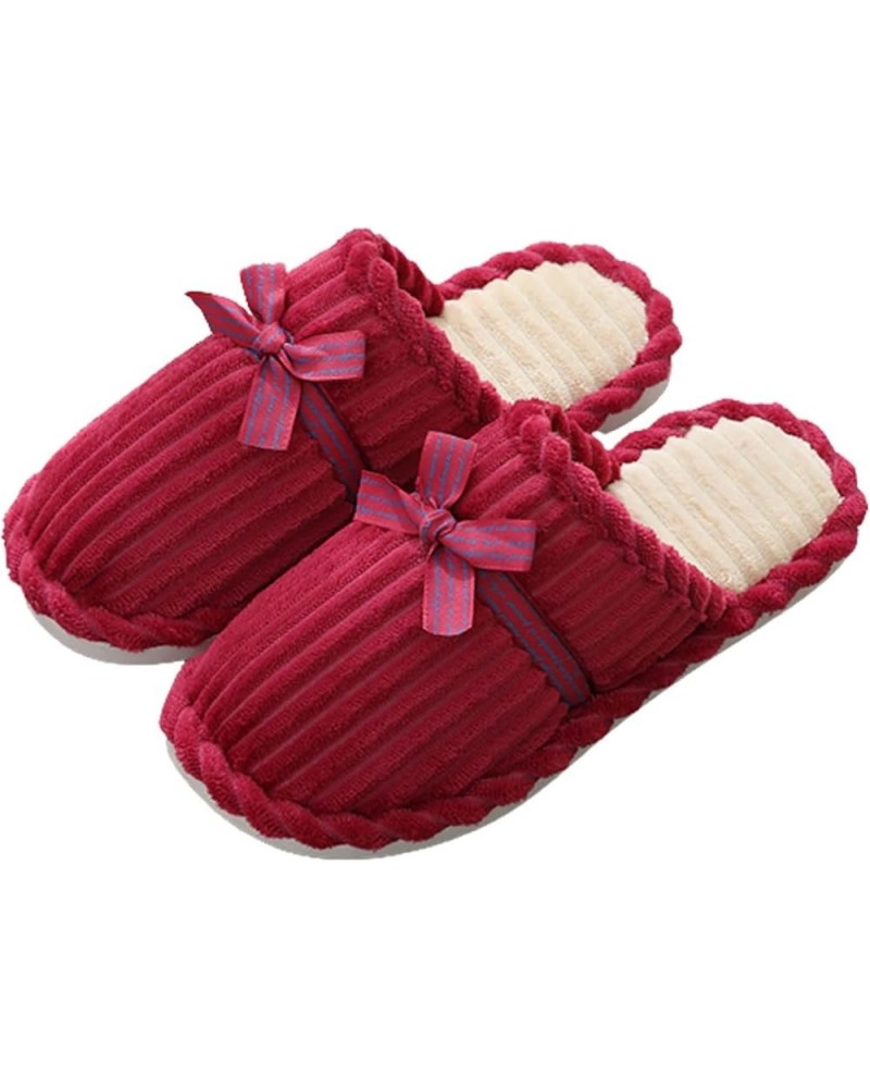 Fluffy Slippers for Women Breathable Slip-on Home Slippers Comfy Soft Sole Slip- Resistant Flat Sliders Ladies Warm Cozy Fuzz...