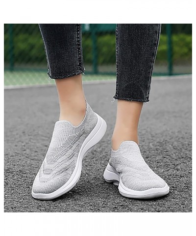 women's slip on sneakers rainbow shoes for women Slip On Moccasins running shoes for women Slip On Moccasins Z 11-grey $12.13...