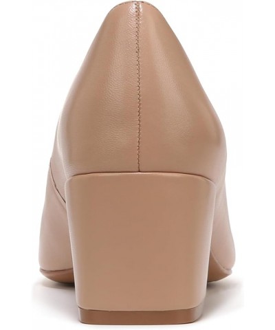 Women Karina Low Block Heel Square Toe Pump Gingersnap Brown Leather $47.15 Pumps