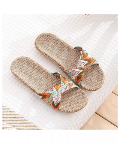 Flip Flop Socks For Women Bubble Slides For Women Sandals White Sandals Flats For Women Sandals Women Bea Orange-j $8.94 Sandals