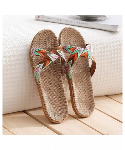 Flip Flop Socks For Women Bubble Slides For Women Sandals White Sandals Flats For Women Sandals Women Bea Orange-j $8.94 Sandals