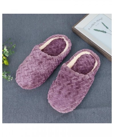 Chunky Flats House Slippers for Women Colorful Slip On Indoor Women's Slipper Chic Designed Pull On Crib Shoes A-purple $7.27...