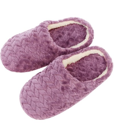 Chunky Flats House Slippers for Women Colorful Slip On Indoor Women's Slipper Chic Designed Pull On Crib Shoes A-purple $7.27...