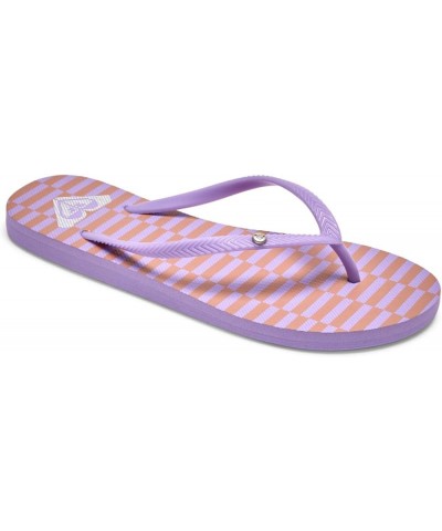 Women's Bermuda print sandals Espresso Lavender $31.05 Sandals