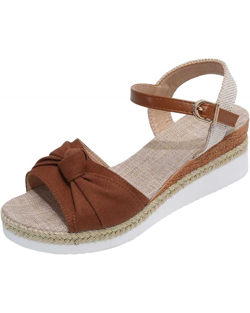 Women High Heels Shoes Comfortable Orthopedic Sandals Thong Summer Flip Flop Casual Walking Flats 52-htrns-brown-8 $15.79 San...