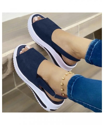 Sandals for Women Dressy Summer Womens Fashion Open Toe Closed Toe Sandals Wedge Sports Sandals Casual Ankle Strap Platform S...