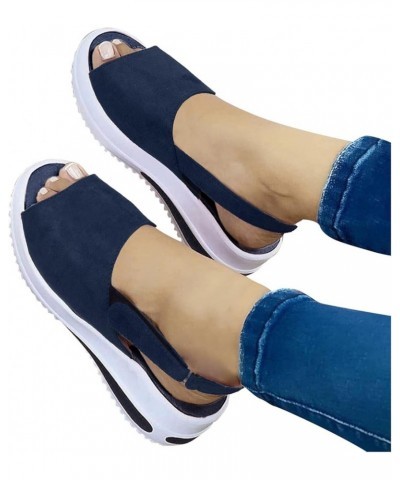 Sandals for Women Dressy Summer Womens Fashion Open Toe Closed Toe Sandals Wedge Sports Sandals Casual Ankle Strap Platform S...