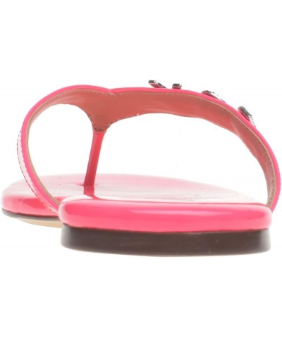 Womens Fantasia Patent Embellished Flat Sandals Hot Pink Patent $12.98 Sandals